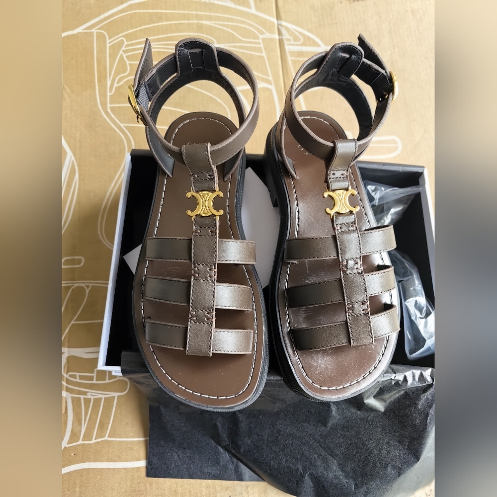 Celine Triomphe Sandals Size 37